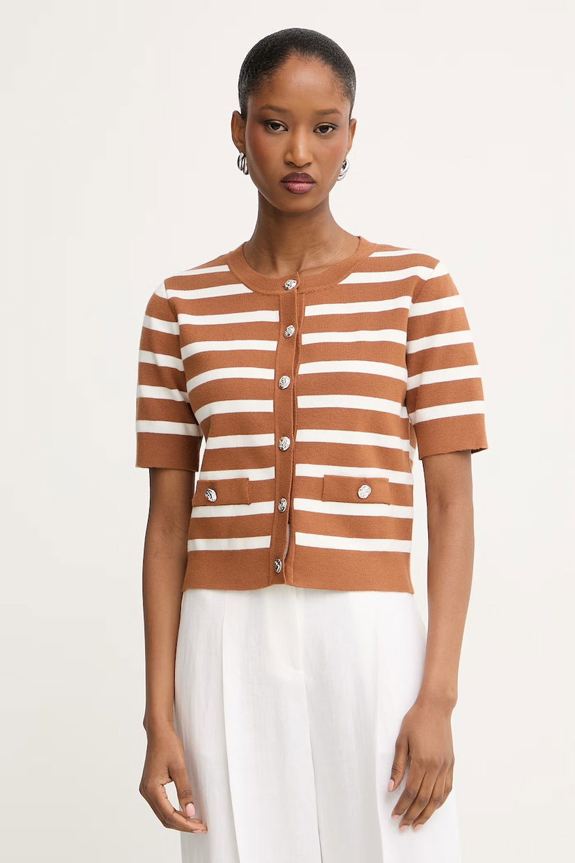 Morgan pulover cu mânecă scurtă pentru femei, cu vâscoză