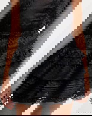 Isabelle Blanche fustă de in