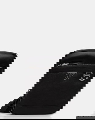 Guess borsetă pentru bărbați, din piele MONACO