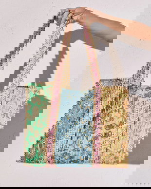 women'secret geantă de plajă de damă din bumbac