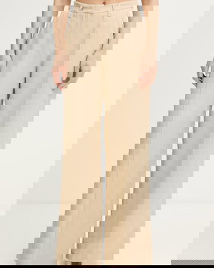 Gaudi pantaloni straight pentru femei, cu vâscoză