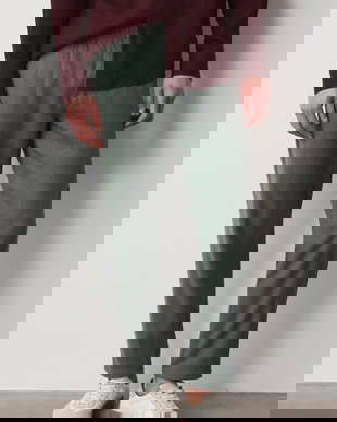 Medicine pantaloni chinos pentru bărbați, din in