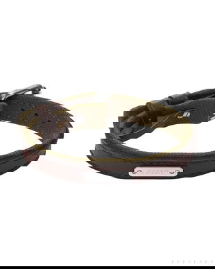 Fossil brățară bărbați piele fără piatră Everett