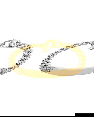 Fossil brățară pentru femei, din oțel inoxidabil fără piatră Ellis