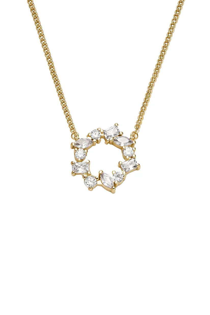 Fossil colier cu pandantiv pentru femei, din cristal Ellis