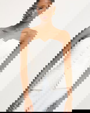 Morgan bluză cu umerii goi pentru femei, din vâscoză