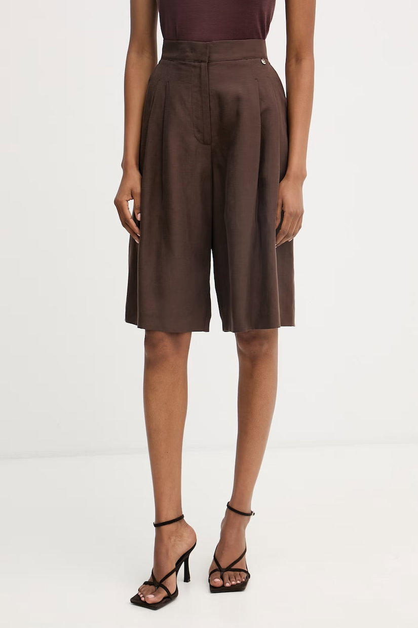 Liu Jo bermude pentru femei, cu amestec de in