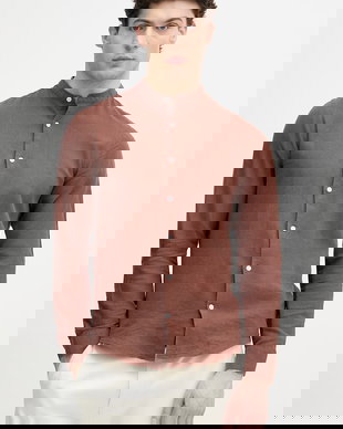 Lindbergh cămașă pentru bărbați, din in