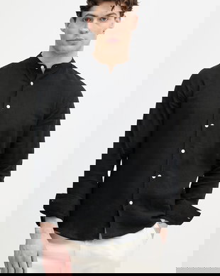 Lindbergh cămașă pentru bărbați, din in