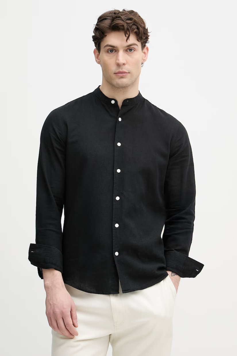 Lindbergh cămașă pentru bărbați, din in