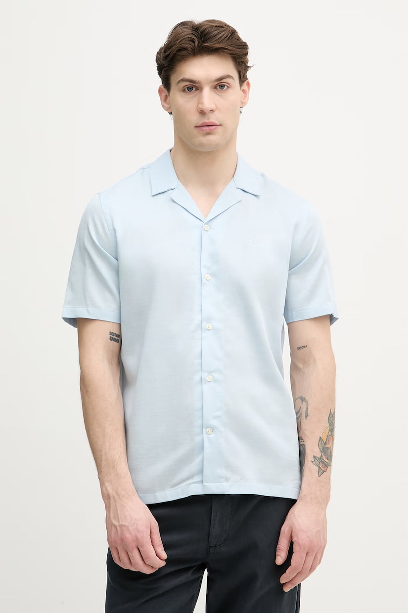 Lindbergh cămașă pentru bărbați, cu bumbac