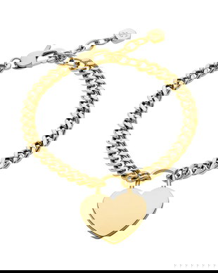 Fossil brățară pentru femei, din oțel inoxidabil fără piatră Sutton