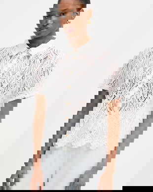 Morgan bluză tip cămașă pentru femei, cu bumbac