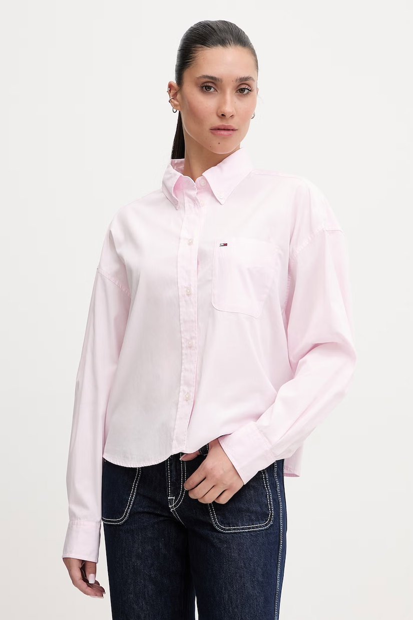 Tommy Jeans cămașă pentru femei, din bumbac