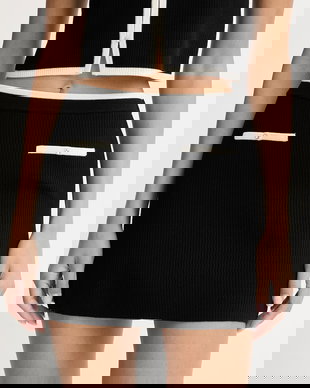 From Future fustă tricotată din lână