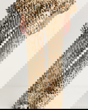 ERMANNO Firenze pantaloni de loungewear pentru femei, cu vâscoză