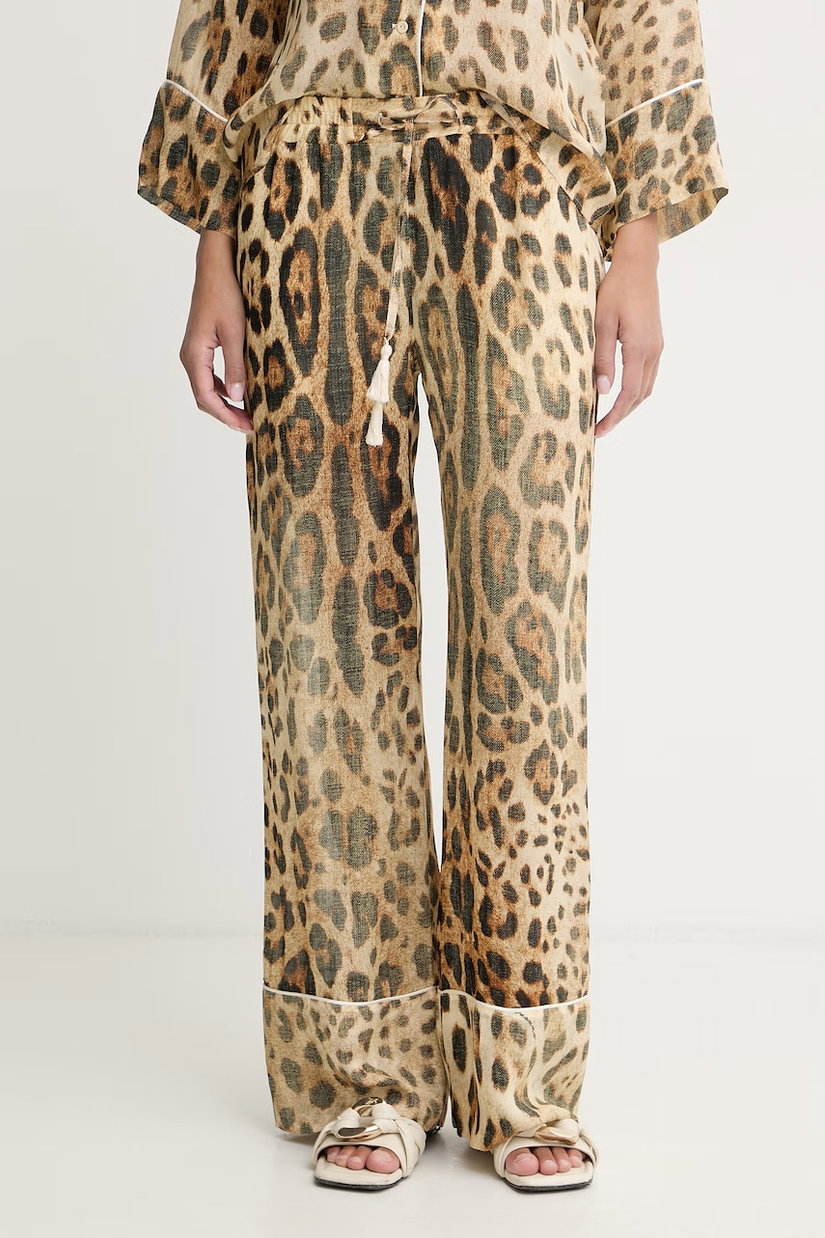 ERMANNO Firenze pantaloni de loungewear pentru femei, cu vâscoză