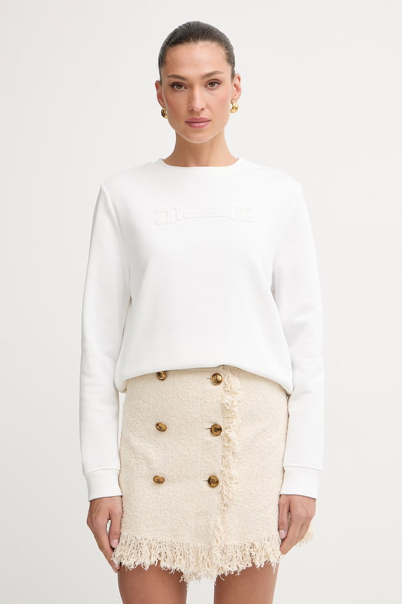 Elisabetta Franchi hanorac pentru femei, cu bumbac