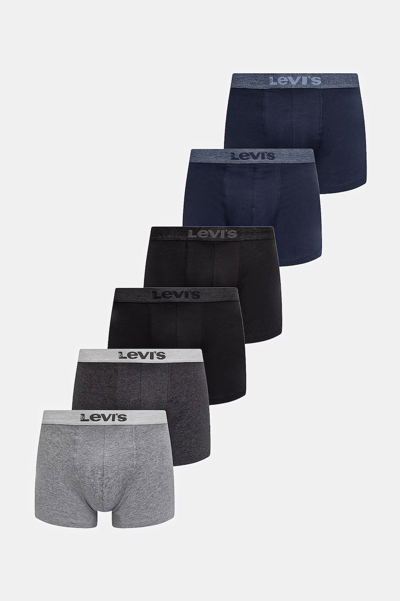 Levi's boxeri pentru bărbați, din bumbac cu elastan, pachet de 6