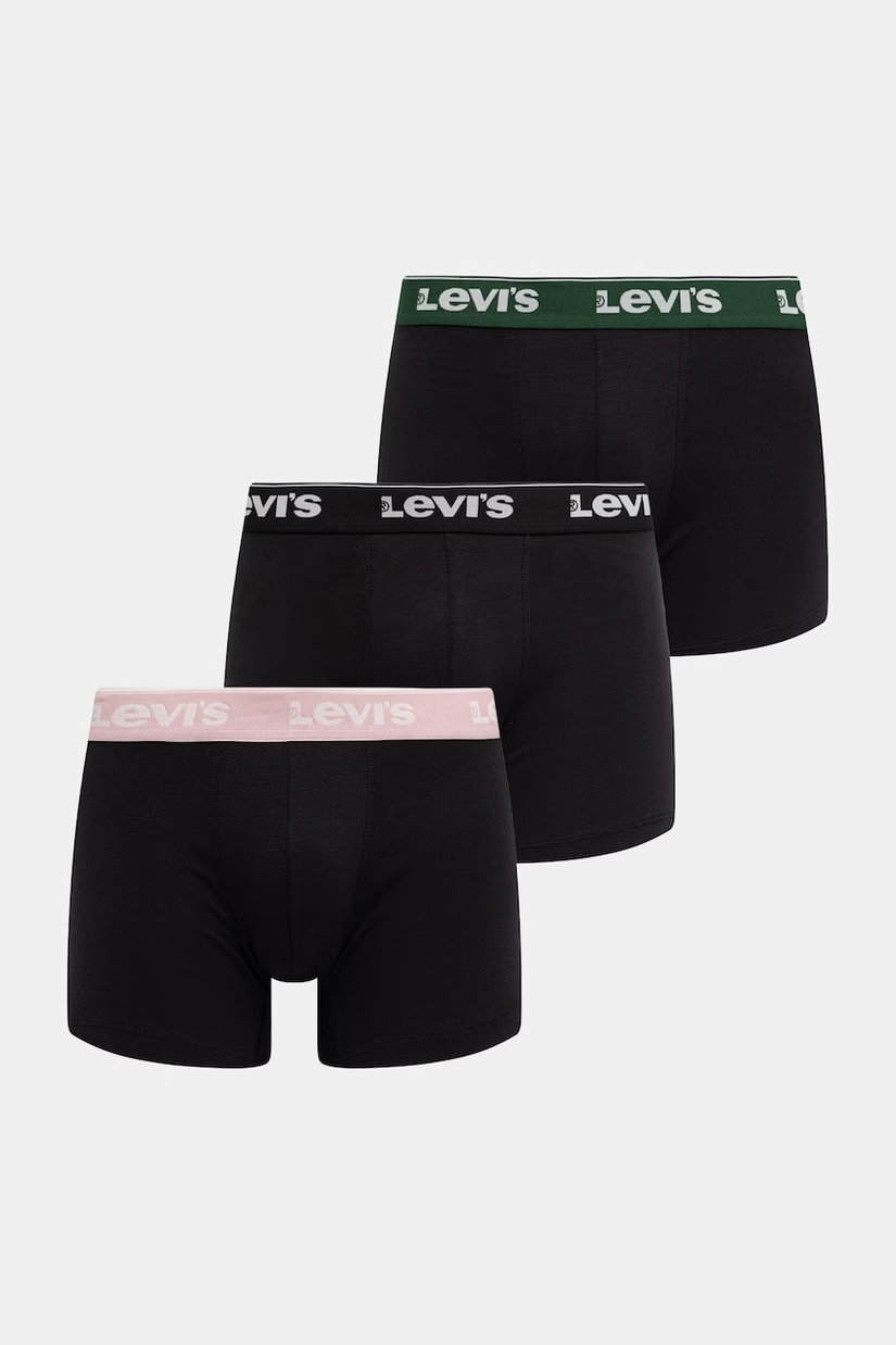 Levi's boxeri pentru bărbați, din bumbac cu elastan, pachet de 3