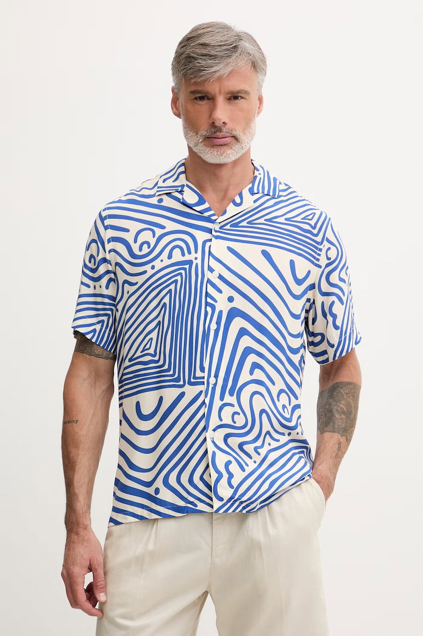 OAS cămașă pentru bărbați, cu vâscoză