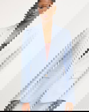 Morgan sacou cu un singur rând de nasturi pentru femei, din vâscoză