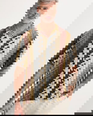 OAS cămașă pentru bărbați, cu vâscoză