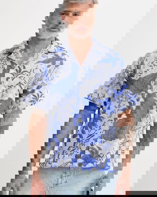 OAS cămașă pentru bărbați, din bumbac