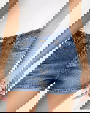 Diesel pantaloni scurți pentru femei, din denim DE-HELIOS