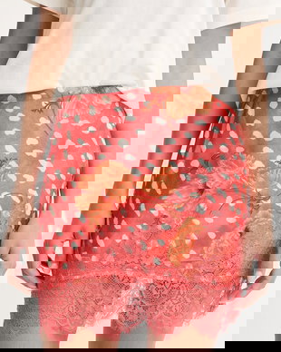 Never Fully Dressed fustă cu vâscoză