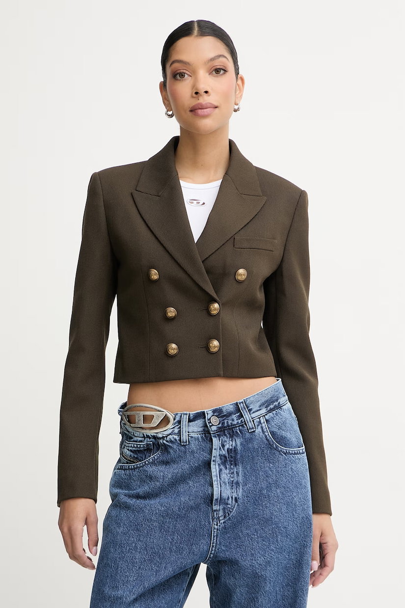 Miss Sixty sacou cu două rânduri de nasturi pentru femei, cu lână