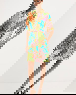 Liu Jo rochie tip cămașă cu vâscoză