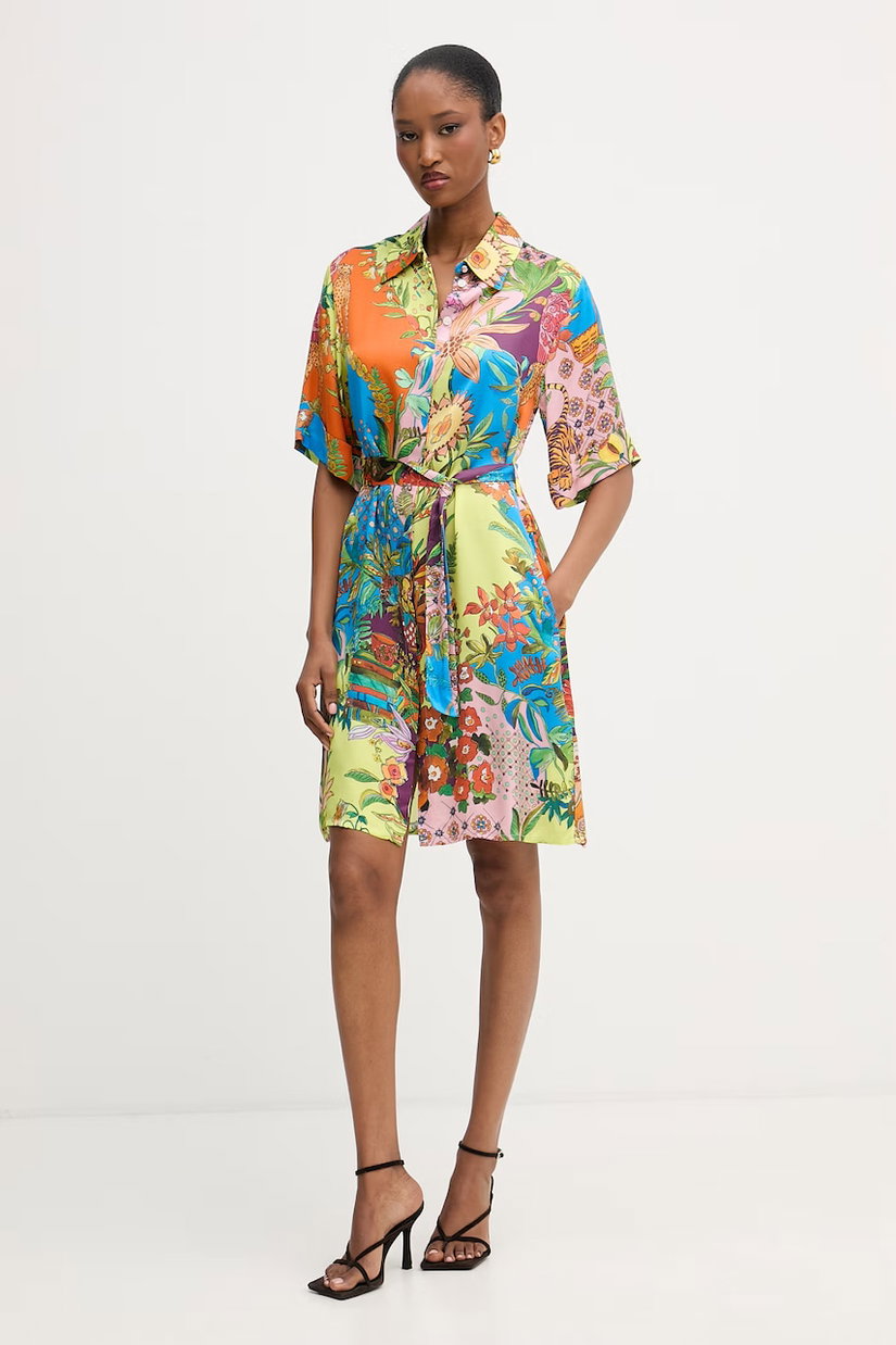 Liu Jo rochie tip cămașă cu vâscoză