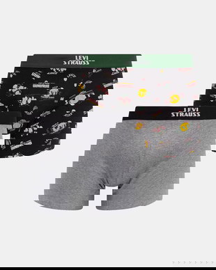 Levi's boxeri pentru femei, din bumbac cu elastan, pachet de 2