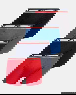 Levi's boxeri pentru bărbați, din bumbac cu elastan, pachet de 6