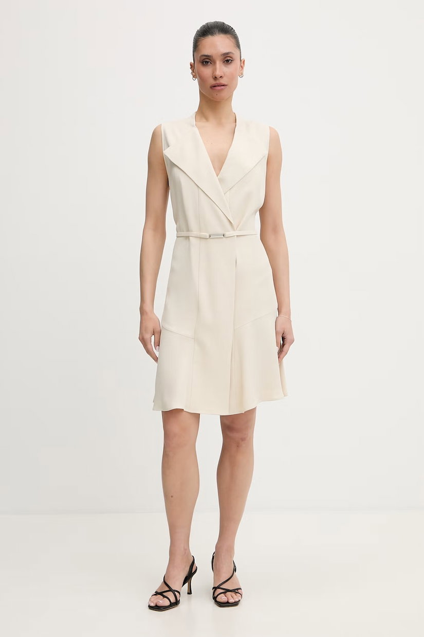 BOSS rochie cu vâscoză Dimosa-Mini