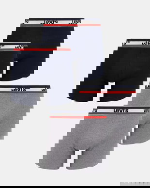 Levi's boxeri pentru bărbați, din bumbac cu elastan, pachet de 4