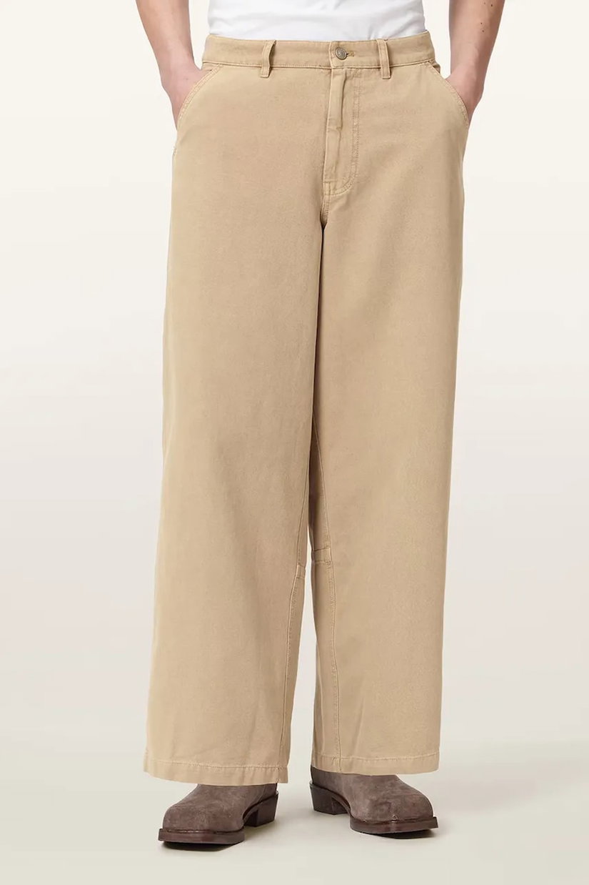 AllSaints pantaloni wide leg bărbați bumbac JACKSON