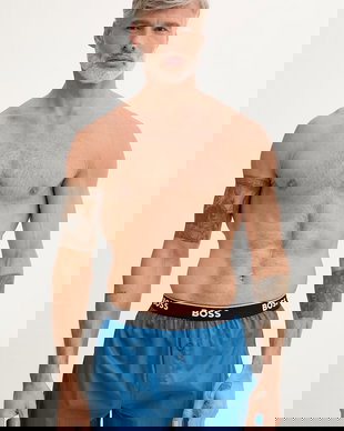 BOSS boxeri bărbați bumbac 2P Boxer Shorts EW pachet de 2