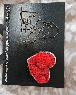 Decoratiune cu mesaj de apreciere pentru mama