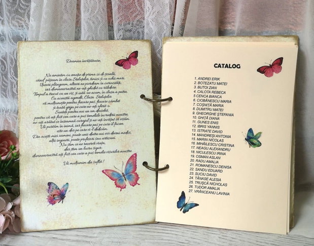 Album/ jurnal personalizat pentru invatatoare, educatoare, diriginta