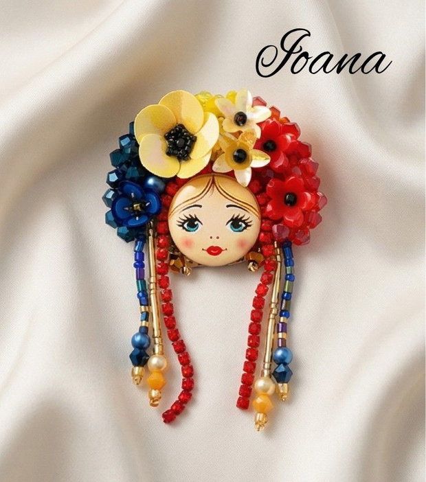 Broșă Româncuță Chip de Poveste