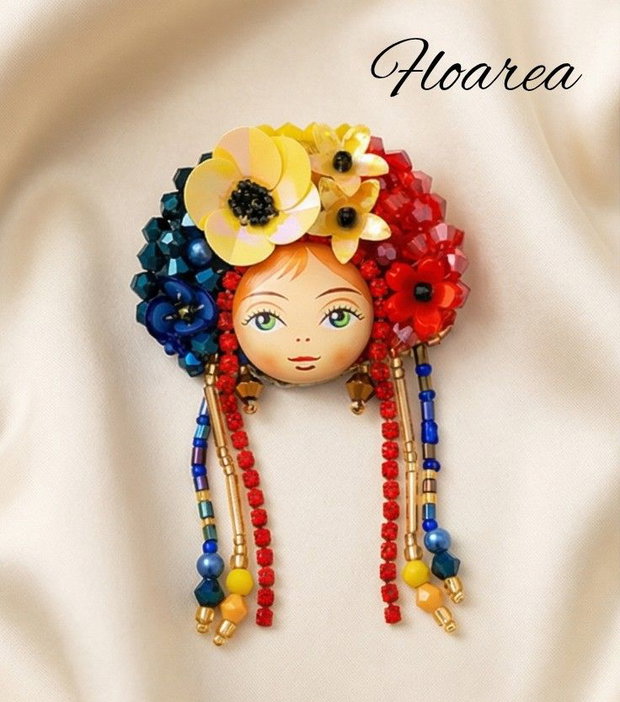 Broșă Româncuță Chip de Poveste