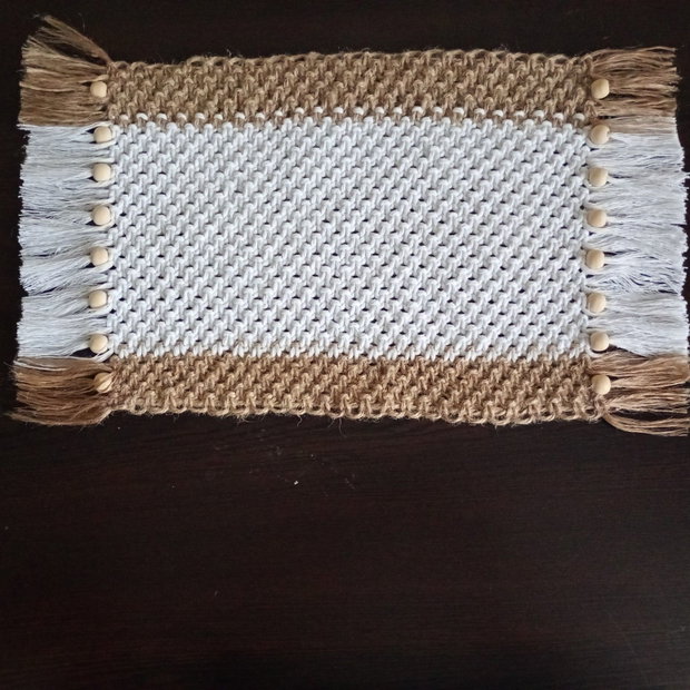 Suport farfurii macrame