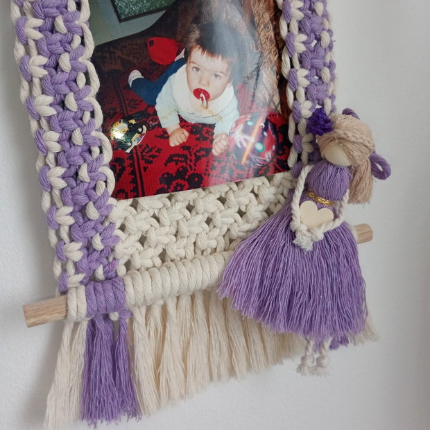 Rama foto macrame