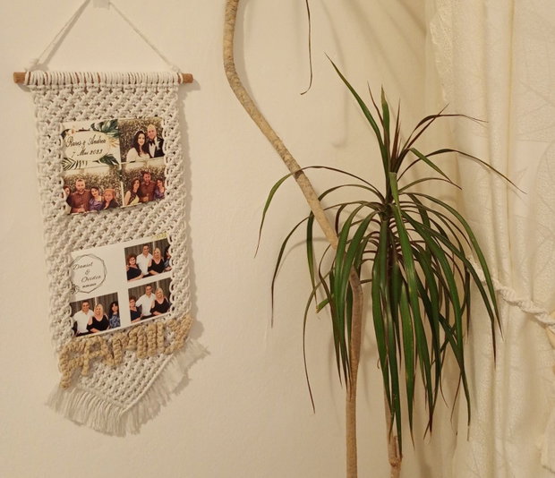 Ramă foto macrame