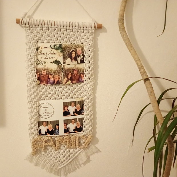 Ramă foto macrame