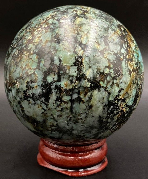 Turcoaz Verde - Sfera din piatra semipretioasa