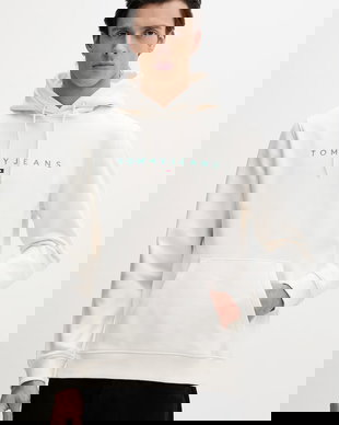 Tommy Jeans hanorac cu glugă bărbătesc cu bumbac