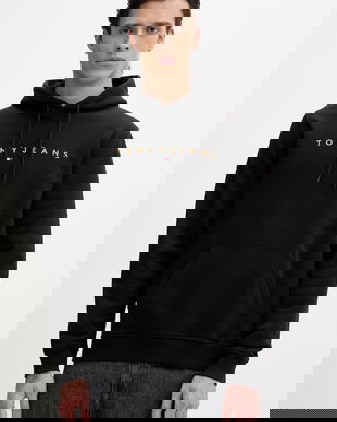 Tommy Jeans hanorac cu glugă bărbătesc cu bumbac